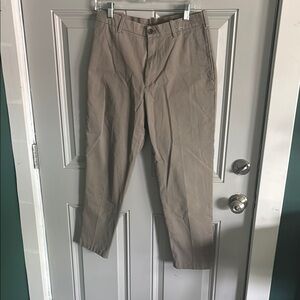 Uniqlo Tan Chinos Classic Straight-Leg Cotton